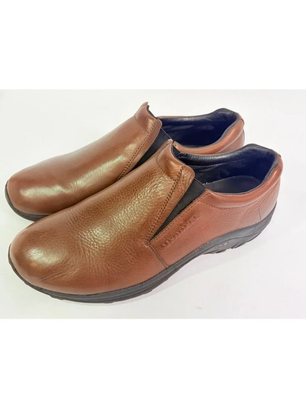Merrell Jungle Moc Mens Size 13 US Brown Leather Slip On Loafer Shoes J63883